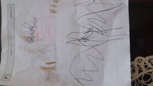 نقاشی طاها از تهران